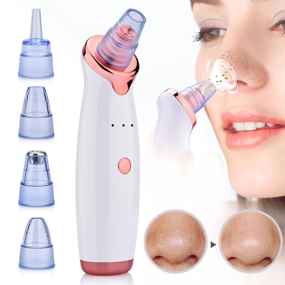 Blackhead Remover Face Deep Nose Cleaner T Zone Pore Acne Pimple Removal Vacuum Suction Facial Diamond Beauty Clean Skin Tool - meheshin