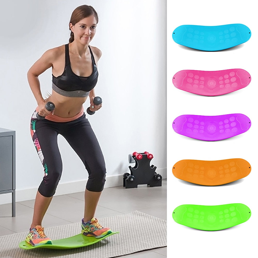 ABS Twisting Fitness Balance Board Simple Core Workout Leg Training Balance Plank Abdominal Yoga Gym Fitness - meheshin