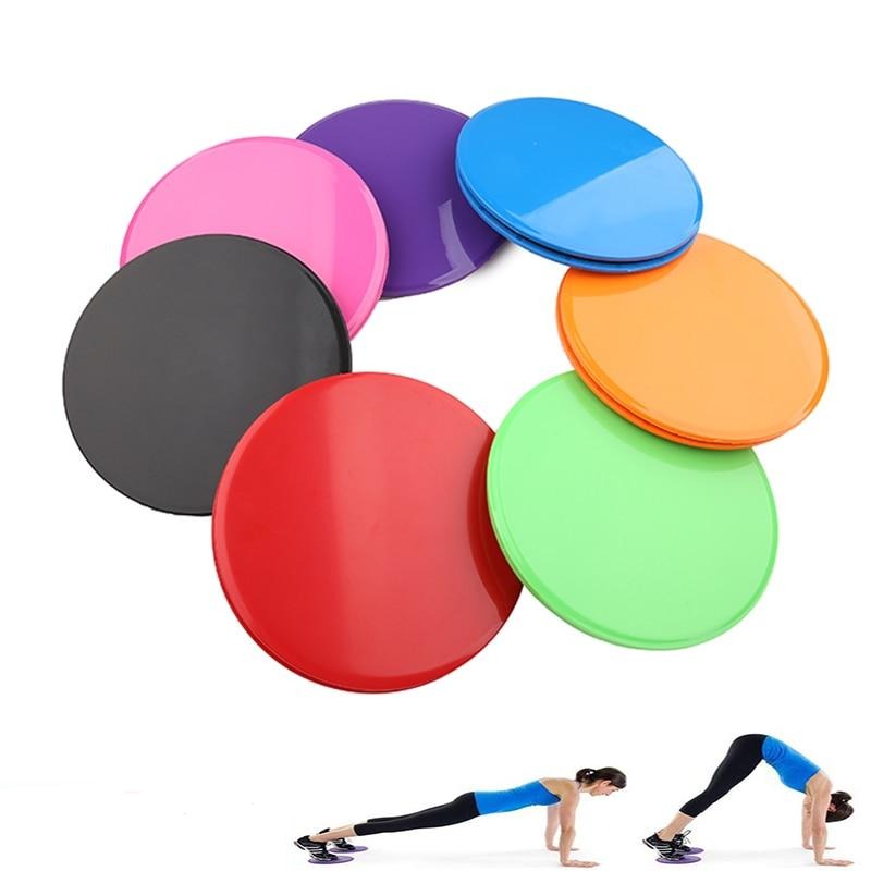 Gliding Discs 2pcs Slider Fitness Exercise Plate Abdominal Core Muscle Training Yoga - meheshin