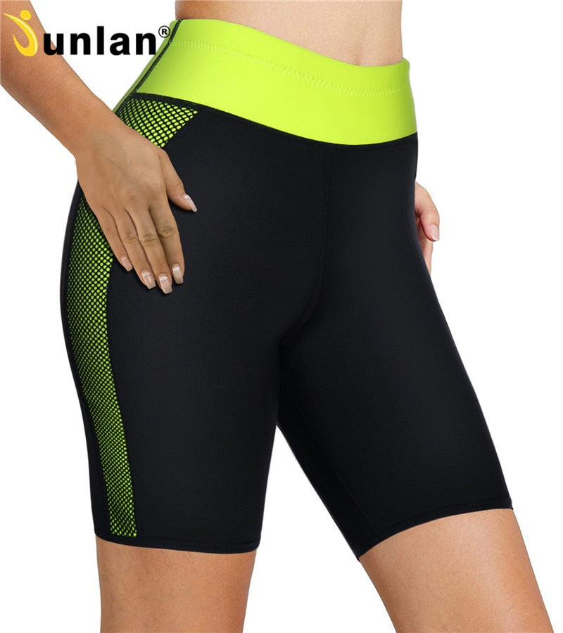 Junlan Neoprene Women Shorts Slimming Tummy Control Pants High Waist Trainer Bottom Thigh Reducing Sweaty Shapewear - meheshin