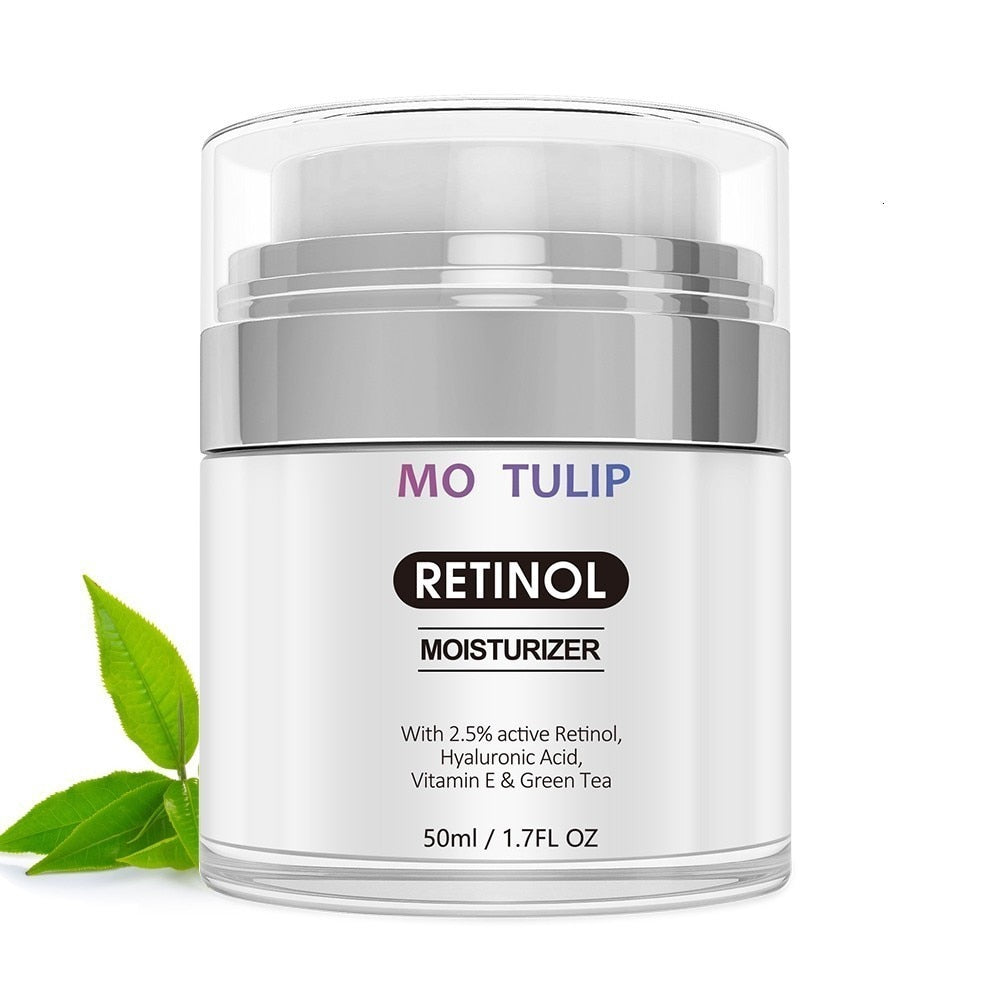 MO TULIP Retinol 2.5%Moisturizer Face Cream Hyaluronic Acid AntiAging Remove Wrinkle Vitamin E Collagen Smooth Whitening Cream - meheshin