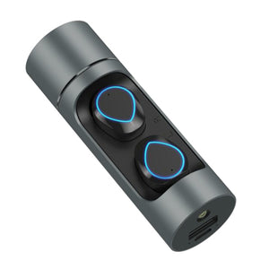 Open image in slideshow, Erilles mini Bluetooth earphone wireless in-ear stereo with LED digital display large capacity charging box - meheshin
