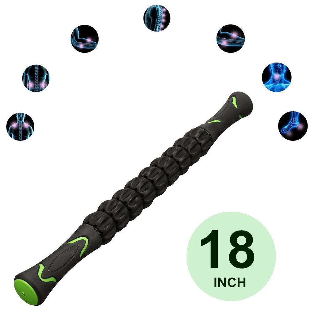 Yoga Massage Roller Stick Leg Back Relaxation Foam Muscle Therapy Relieve Physio Yoga Block Fitness Equipment TPR ABS - meheshin