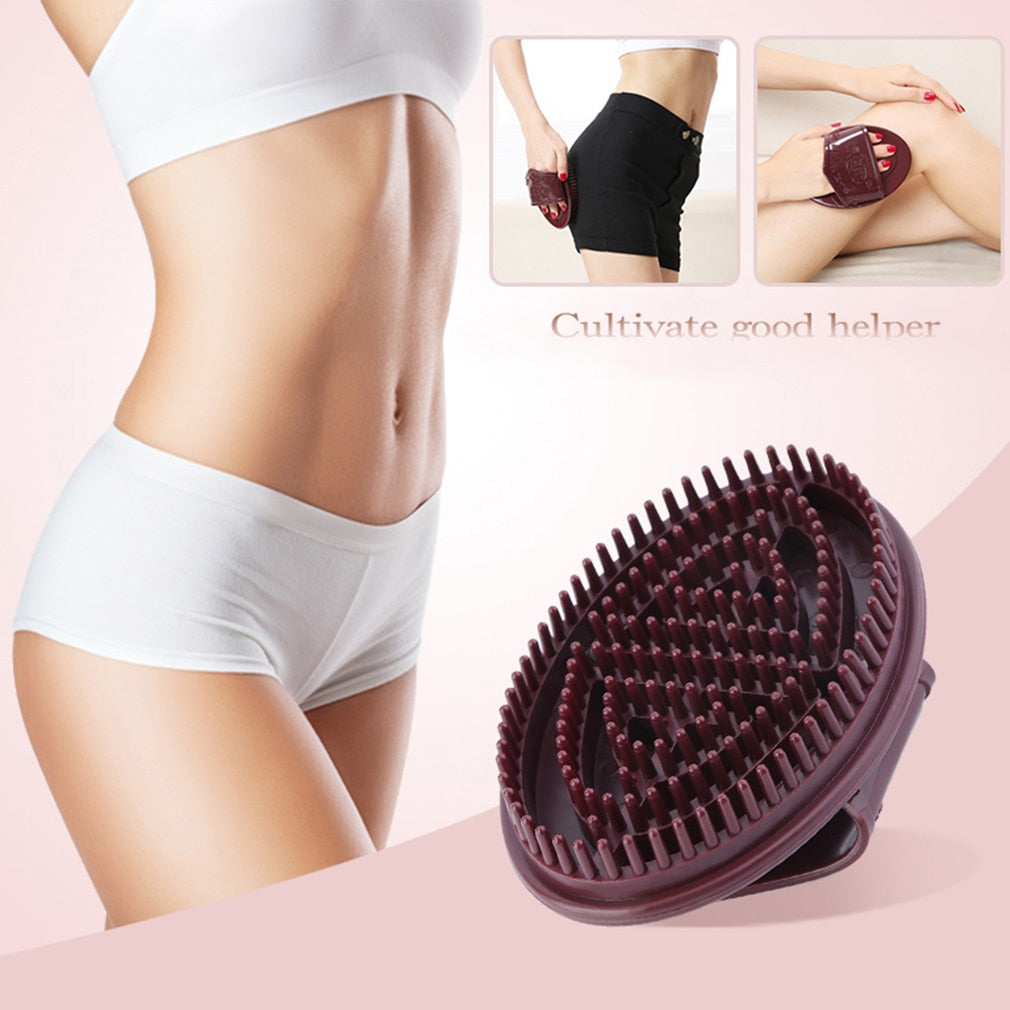 Soft Anti Cellulite Body Massager Brush Glove Slimming Relaxing Scrub Bath Spa Scalp Brush Shower Comb - meheshin