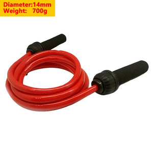 Open image in slideshow, Fitness Equipment Explosive weight-bearing bold and heavy sport jump rope adjustable skipping - meheshin

