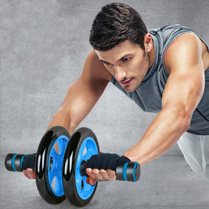 Gym Home Fitness 5 in 1 Set Abdominal Roller Wheel With Push UP Bar Jump Rope Knee Pad - meheshin