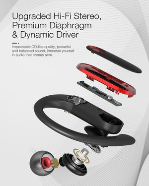 BlitzWolf AIRAUX UM3 TWS Sport bluetooth Headphones Wireless Smart Touch HD Calls Waterproof HiFi Stereo - meheshin
