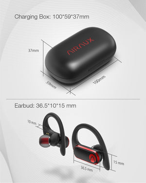 BlitzWolf AIRAUX UM3 TWS Sport bluetooth Headphones Wireless Smart Touch HD Calls Waterproof HiFi Stereo - meheshin