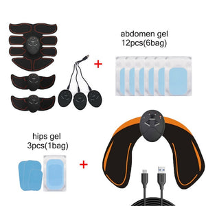 Rechargeable Wireless Muscle Stimulator Smart Fitness EMS Trainer ABS Abdominal Arm Muscle Exerciser - meheshin