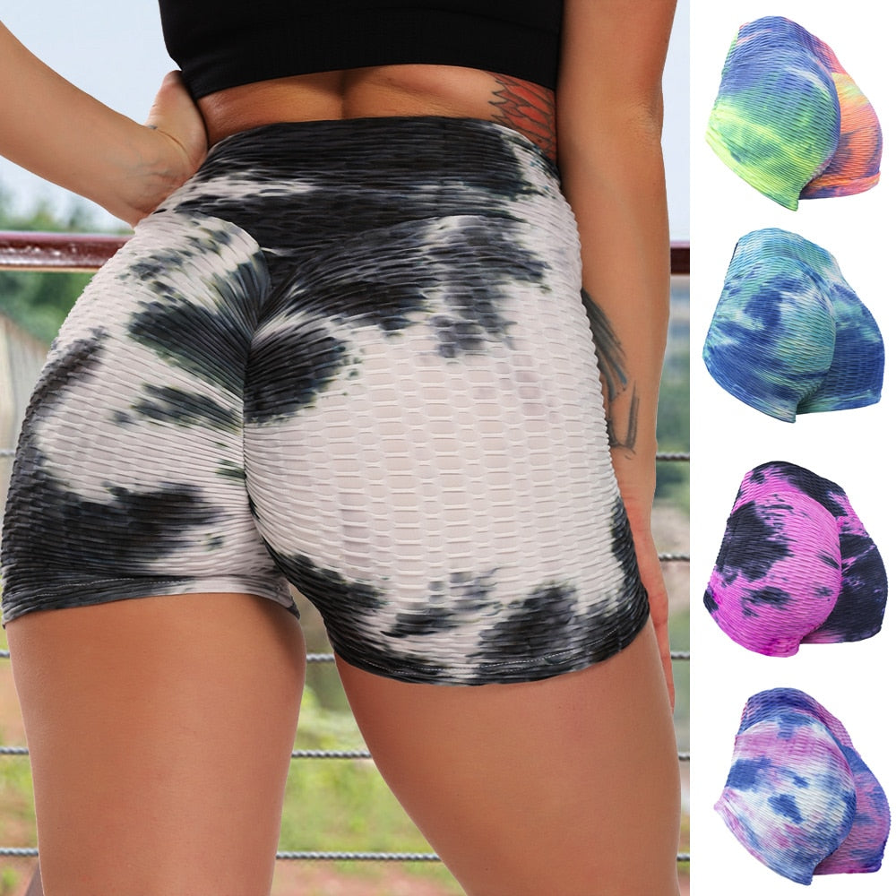 Sexy Women's Sports High Waist Shorts Athletic Gym Workout Fitness Yoga Leggings Briefs Athletic Breathable push up - meheshin