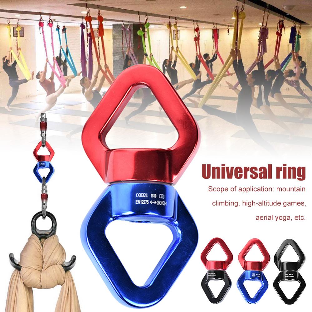 Rope Swivel Connector Yoga Accessories Universal Ring Gimbal Rotary Connector Hammock Swing Spinner - meheshin