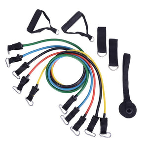 Pull Rope Fitness Exercises 11pcs/set Resistance Bands Training Yoga Tubes Rubber Expander with Bag - meheshin