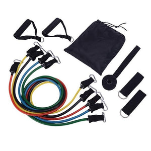 Open image in slideshow, Pull Rope Fitness Exercises 11pcs/set Resistance Bands Training Yoga Tubes Rubber Expander with Bag - meheshin

