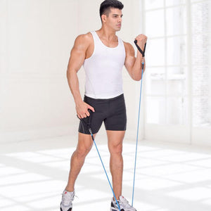 Pull Rope Fitness Exercises 11pcs/set Resistance Bands Training Yoga Tubes Rubber Expander with Bag - meheshin