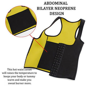 Women Waist Trainer Corset Weight Loss Slimming Neoprene Sauna Sweat Vest Workout Body Shaper Tank Top - meheshin