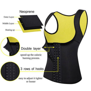 Women Waist Trainer Corset Weight Loss Slimming Neoprene Sauna Sweat Vest Workout Body Shaper Tank Top - meheshin