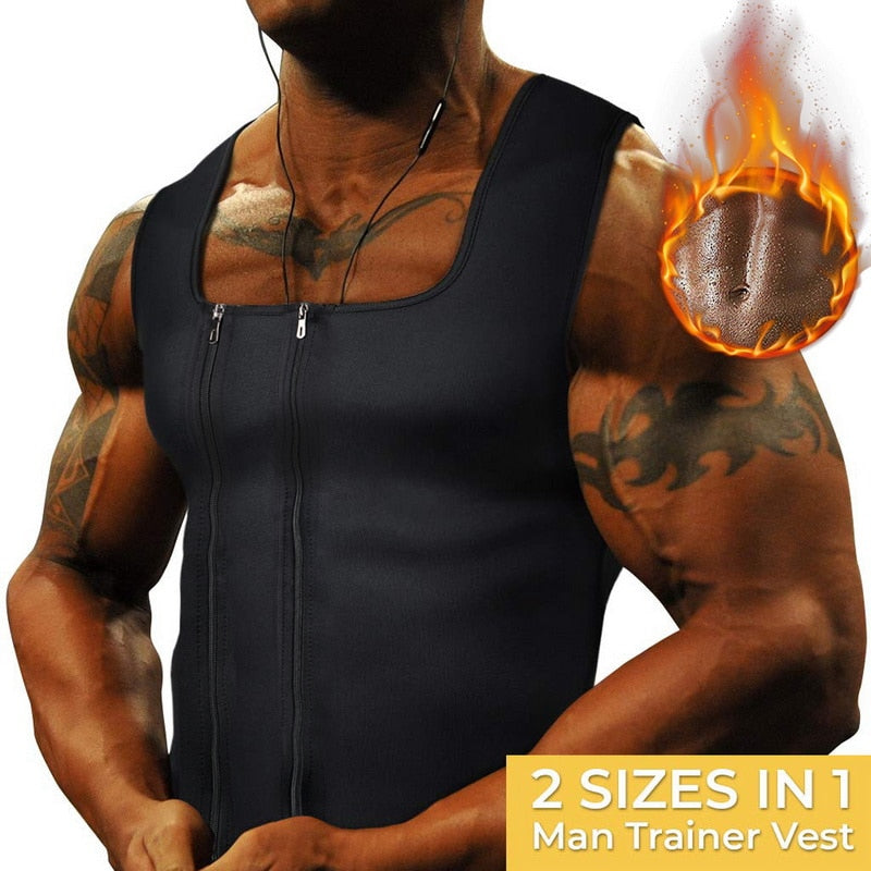 Men Sauna Vest Sweat Shapers Shirt Fit Running Women Sport Vest Tee Slim Bodysuit Waist Trainer Corsets - meheshin