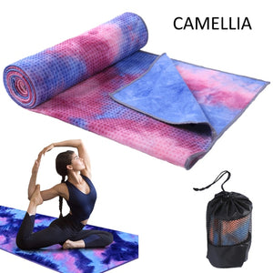 Open image in slideshow, Fitness Towel 63 * 183cm Printed Yoga Mat Microfiber Non-slip Tie-dye Sports Beach Swimming Quick-drying - meheshin
