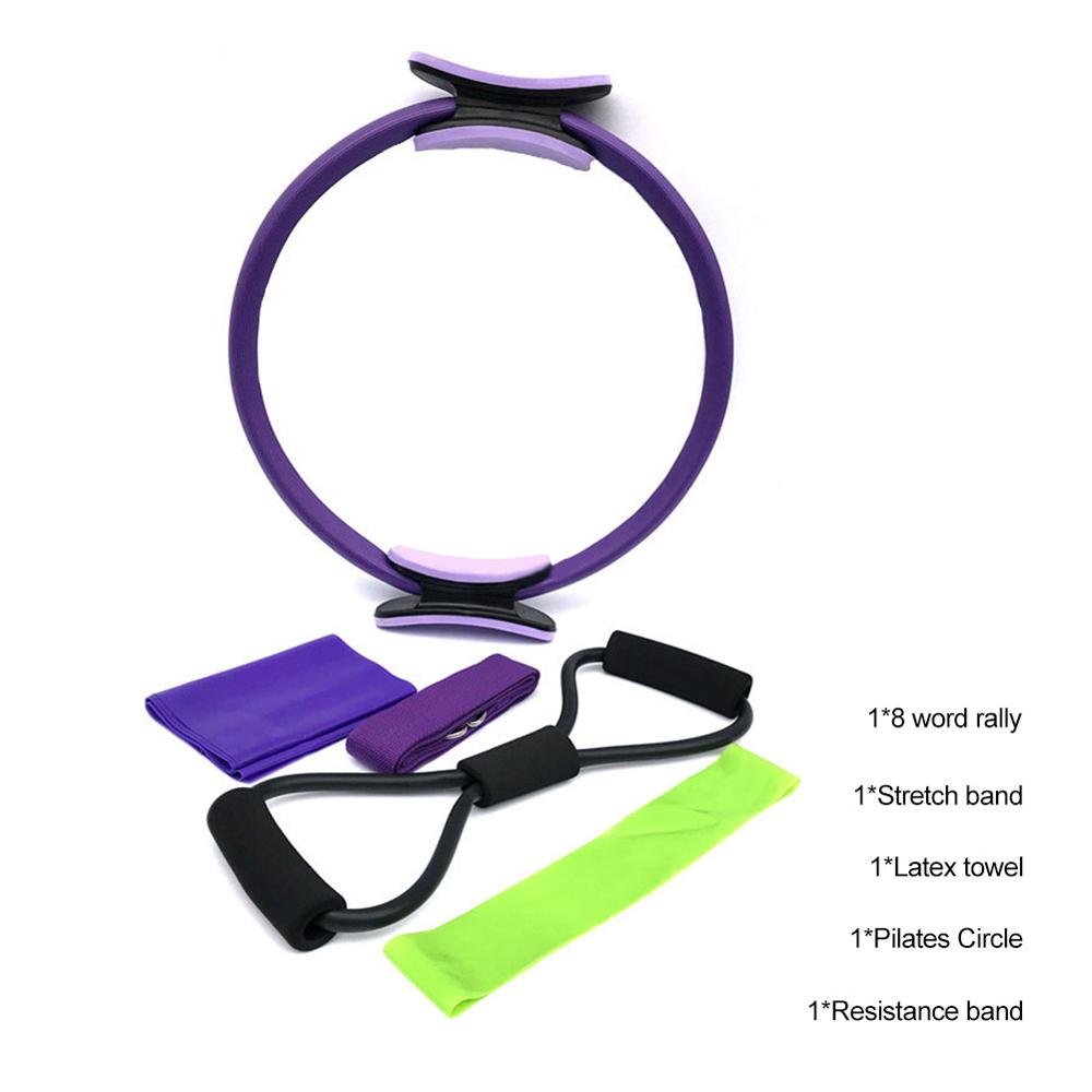 Exercise Fitness Body Massage Loop Pilates Ring Magic Circle Dual Grip Sporting Goods Yoga RingLose Weight Equipment - meheshin