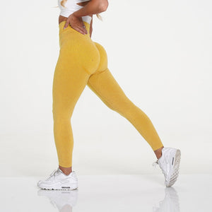 Open image in slideshow, KIWI Sexy Leggings for Women High Waisted Yoga Pants Full Length Seamless Workout for Fitness Sports Yoga - meheshin

