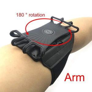 Open image in slideshow, Universal mobile phone holder wristband 180 rotation - meheshin
