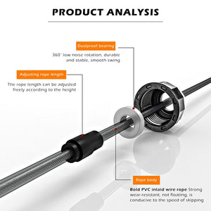 Skipping Jump Ropes Adjustable Fast Speed CrossFit Training Boxing Sports Exercises - meheshin