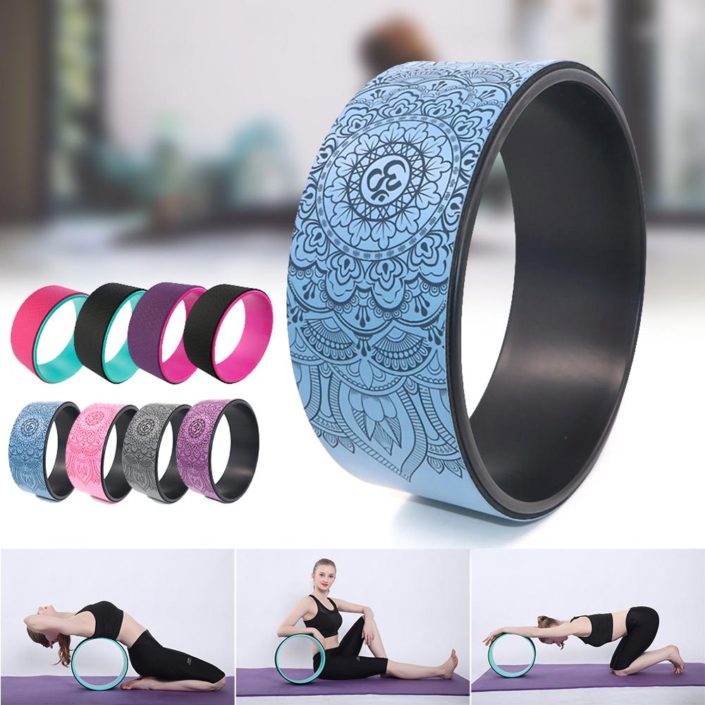 Yoga Pilates Circle TPE Roller Wheel Back Training Tool Slimming Magic Waist Shape Ring - meheshin