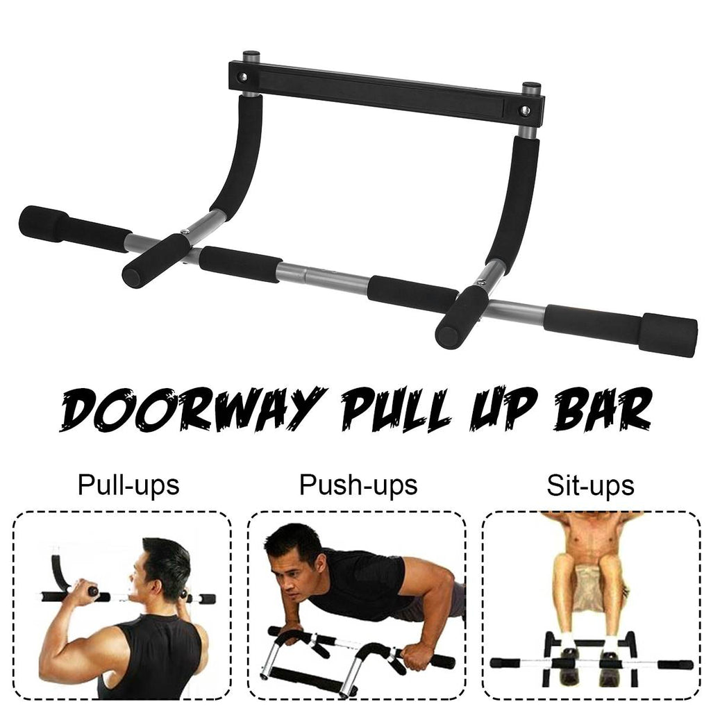 Gym Pull Up Sit Up Door Bar Portable Chin-Up for Upper Body Workout - meheshin