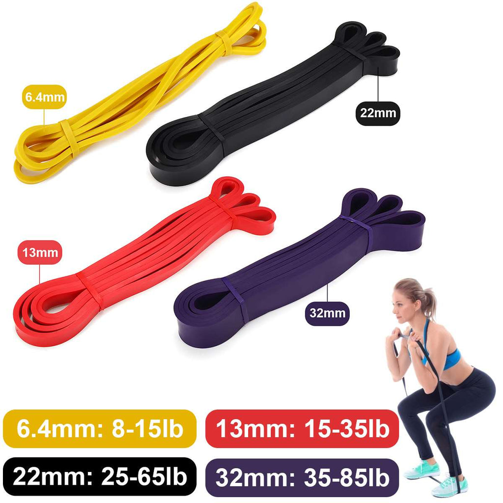 Elastic Resistance Bands Exercise Yoga Training Pull Rope Loop Strength Fitness Tape Workout - meheshin