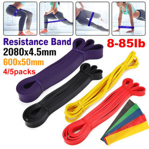 Elastic Resistance Bands Exercise Yoga Training Pull Rope Loop Strength Fitness Tape Workout - meheshin