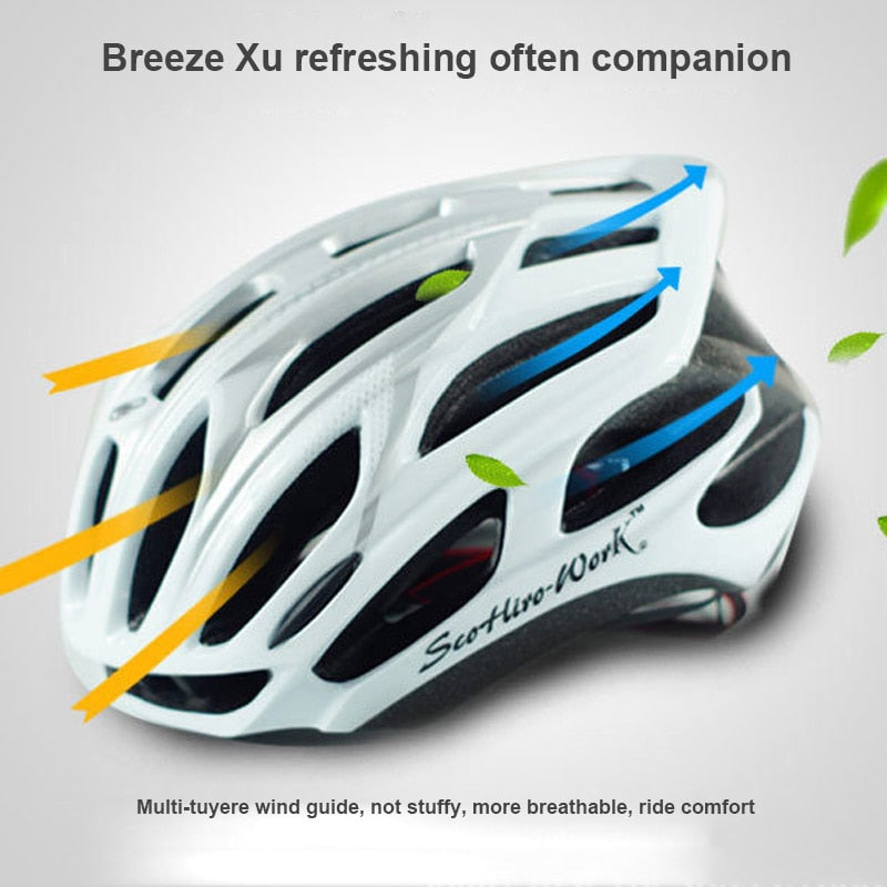 Bicycle Helmet Men Women Road Bike Lightweight Safety With 19 Air Vents For Daily Cycling - meheshin