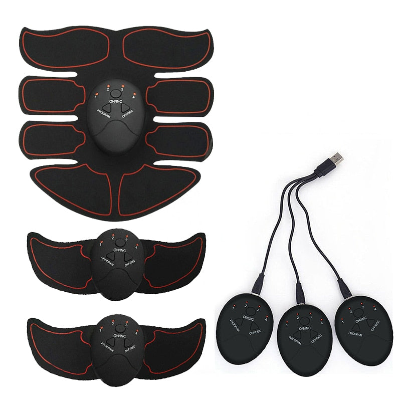 Rechargeable Wireless Muscle Stimulator Smart Fitness EMS Trainer ABS Abdominal Arm Muscle Exerciser - meheshin