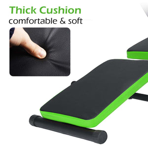 Foldable Multi-Function Training Bench, Backrest Sit Up Abdominal Bench, Dumbbell Bench,With Resistance,Weight Fitness Equipment - meheshin