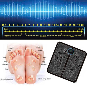 Electric EMS Foot Massager Muscle Stimulator Leg Reshaping Relieve Ache Pain - meheshin