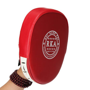 Open image in slideshow, Hand Target MMA Martial Thai Kick Pad Kit Black Karate Training Mitt Focus Punch Pads Sparring Boxing Bags 1/2PCS - meheshin
