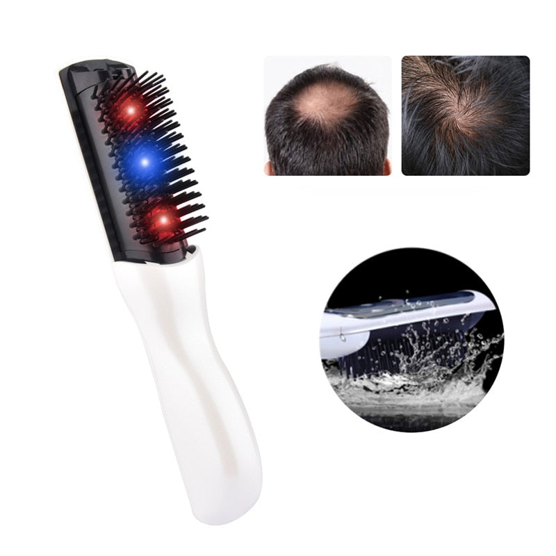 Hair Growth Care Electric Wireless Infrared Ray Massage Comb Hair follicle Stimulate Anti Dense Anti Hair-loss Head Massager - meheshin