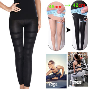 Leg Slimming Body Shaper Anti Cellulite Compression Leggings High Waist Tummy Control Panties Thigh Sculpting Slimmer Shapewear - meheshin