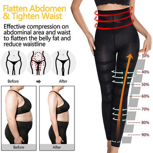 Leg Slimming Body Shaper Anti Cellulite Compression Leggings High Waist Tummy Control Panties Thigh Sculpting Slimmer Shapewear - meheshin