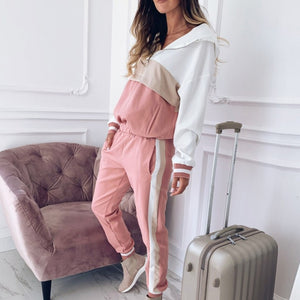 Open image in slideshow, Women Tracksuit Sweatshirt Pants 2 pieces Sets Sport Long Sleeve Wear Casual with Hoodies - meheshin
