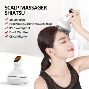 AGDOAD Smart Head Scalp Massager USB Charging Wireless Stress Relax Body Back Massager - meheshin