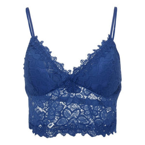 Open image in slideshow, Lace Bralette Sexy Women Brassiere Wireless Vest Crop Plus Size - meheshin
