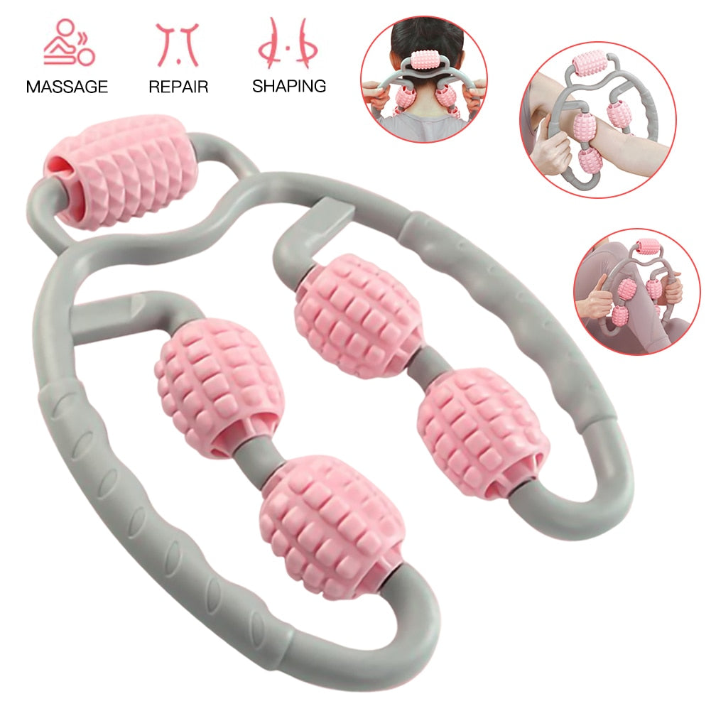 Fitness Foam Shaft Ring Leg Clamp Massager Eliminate Muscle Relaxation Wheel Calf Massage Roller - meheshin
