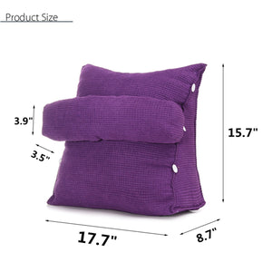 Household Decor Bed Triangular Chair Cushion Lazy Office Bedside Lumbar Backrest Lounger living Room Reading Pillow - meheshin