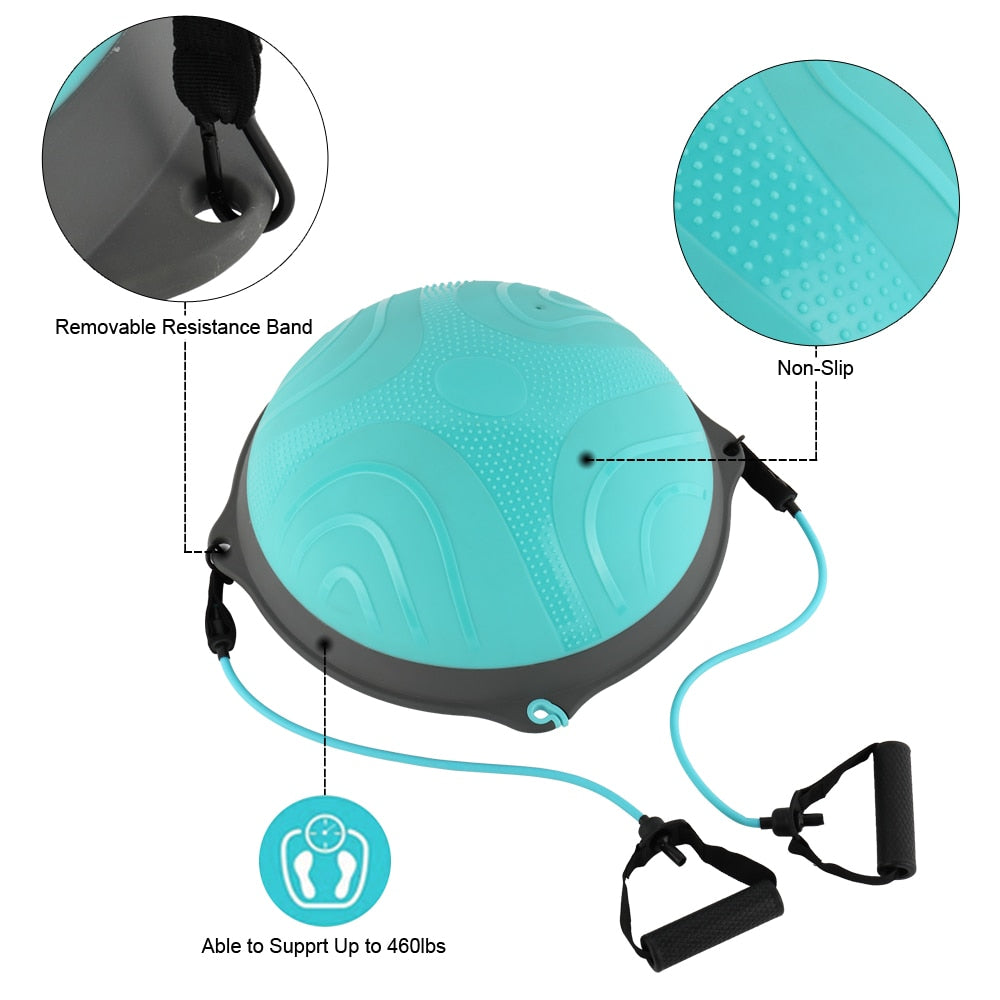 Fitness Yoga Balance Ball Hemisphere Wave - meheshin