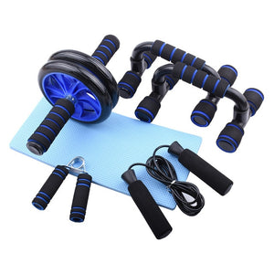 Open image in slideshow, Resistance Bands Push Up Stand Bar Abdominal Wheel AB Roller Jump Rope Grip Strength Exercise Home Gym Fitness Muscle Trainer - meheshin
