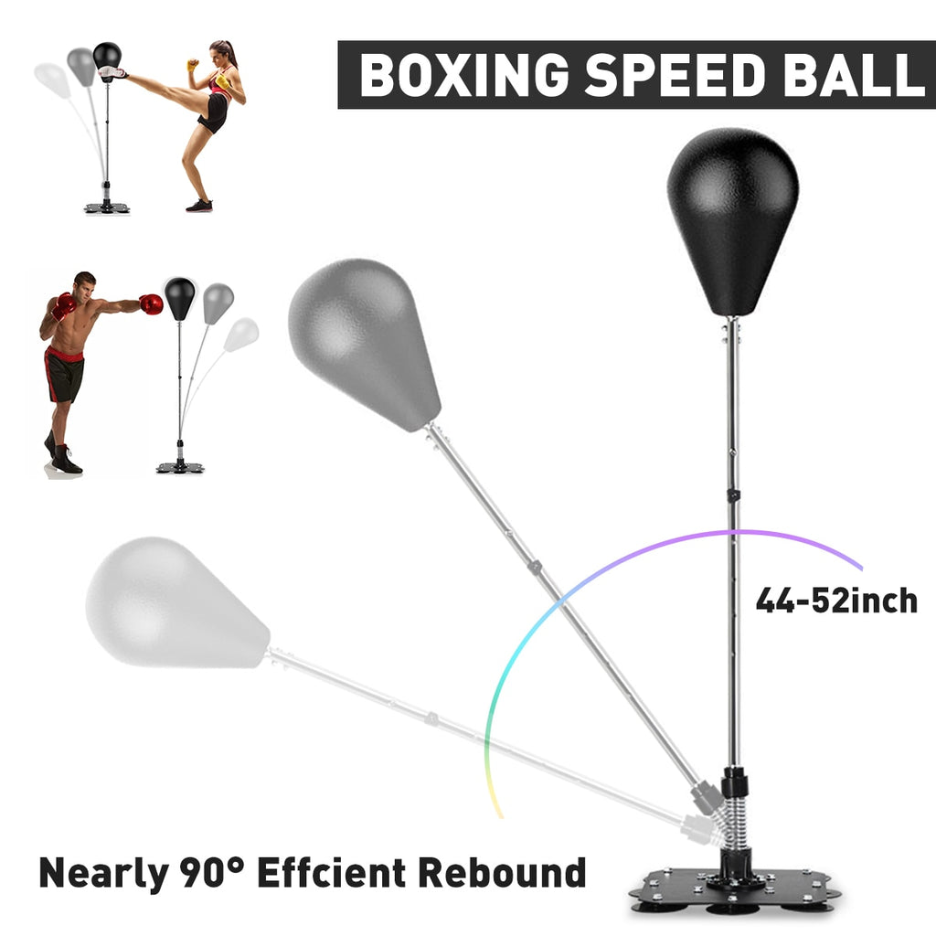 Adjustable Fitness Boxing with Metal Base Punch Pear Relaxed Punching Speed Bag For Adults/Kids - meheshin