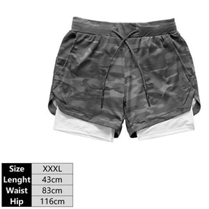 Open image in slideshow, Summer Running Shorts Men 2 In 1 Jogging Fitness Shorts Quick Dry - meheshin

