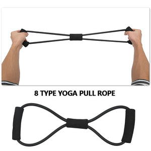 Expander Yoga Fitness Resistance Latex Bands 12Pcs/Set Pull Rope Set Exercise Sports Stretch Training Workout Home Gym - meheshin