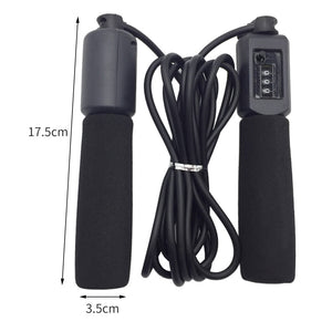 Jump Rope with Counter Fitness Crossfit Fast Speed Skipping Ropes Adjustable Wire Calories Workout - meheshin