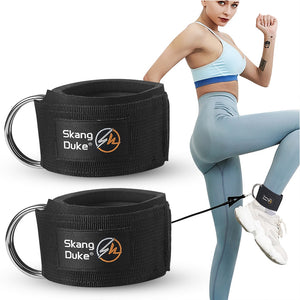 Ankle Straps Fitness Padded D-ring Ankle Cuffs for Gym Workouts Cable Machines Leg Exercises - meheshin
